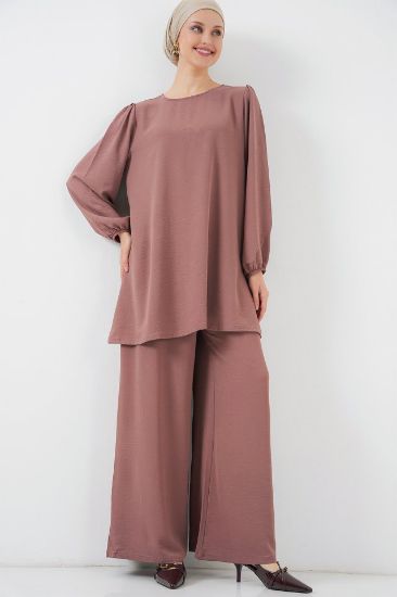 Ayrobin Tunik Pantolon Alt Üst Takım 6712 - Gül Kurusu resmi
